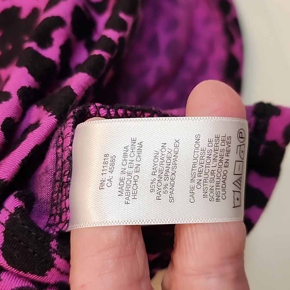 Michael Kors Leopard Print Scoop Neck Knit Rayon Spandex Sleeveless Top - Picture 5 of 6